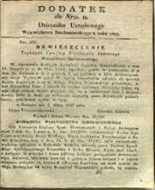 Dziennik Urzędowy Województwa Sandomierskiego, 1827, nr 11, dod.
