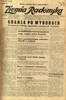 Ziemia Radomska, 1933, R. 6, nr 124