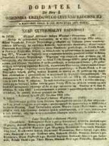 Dziennik Urzędowy Gubernii Radomskiej, 1853, nr 3, dod. I