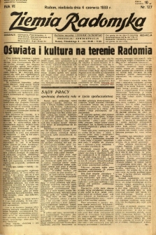 Ziemia Radomska, 1933, R. 6, nr 127