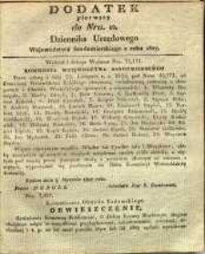 Dziennik Urzędowy Województwa Sandomierskiego, 1827, nr 12, dod. I