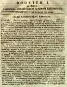 Dziennik Urzędowy Gubernii Radomskiej, 1853, nr 8, dod. I
