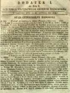 Dziennik Urzędowy Gubernii Radomskiej, 1853, nr 9, dod. I