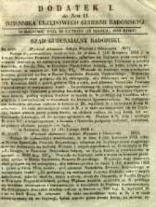 Dziennik Urzędowy Gubernii Radomskiej, 1853, nr 11, dod. I