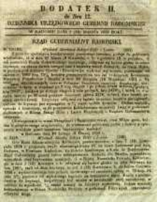 Dziennik Urzędowy Gubernii Radomskiej, 1853, nr 12, dod. II
