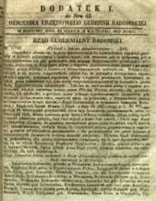 Dziennik Urzędowy Gubernii Radomskiej, 1853, nr 15, dod. I