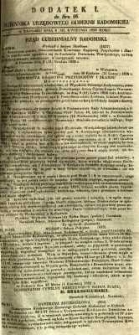Dziennik Urzędowy Gubernii Radomskiej, 1853, nr 16, dod. I