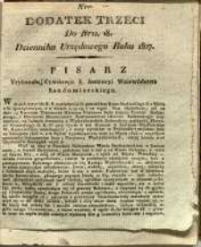 Dziennik Urzędowy Województwa Sandomierskiego, 1827, nr 18, dod. III
