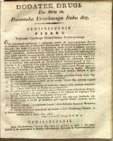 Dziennik Urzędowy Województwa Sandomierskiego, 1827, nr 21, dod. II