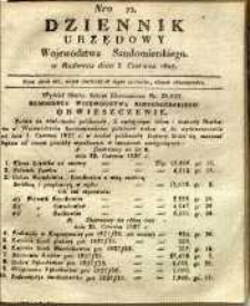 Dziennik Urzędowy Województwa Sandomierskiego, 1827, nr 22
