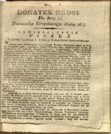 Dziennik Urzędowy Województwa Sandomierskiego, 1827, nr 22, dod. II
