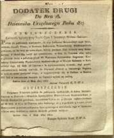 Dziennik Urzędowy Województwa Sandomierskiego, 1827, nr 23, dod. II