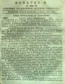 Dziennik Urzędowy Gubernii Radomskiej, 1853, nr 19, dod. II