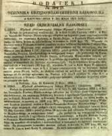 Dziennik Urzędowy Gubernii Radomskiej, 1853, nr 21, dod. I