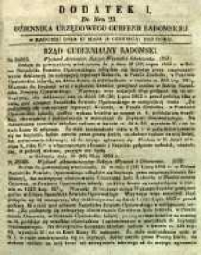Dziennik Urzędowy Gubernii Radomskiej, 1853, nr 23, dod. I