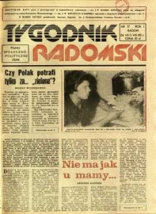 Tygodnik Radomski, 1982, R. 1, nr 17