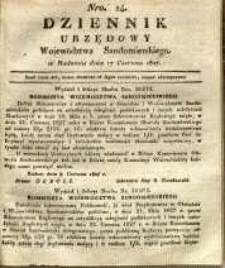 Dziennik Urzędowy Województwa Sandomierskiego, 1827, nr 24