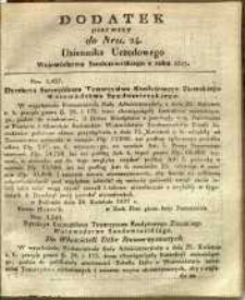 Dziennik Urzędowy Województwa Sandomierskiego, 1827, nr 24, dod. I