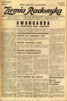 Ziemia Radomska, 1933, R. 6, nr 141