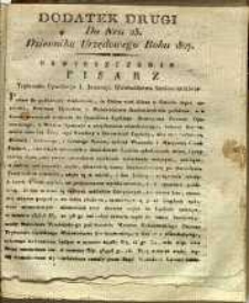 Dziennik Urzędowy Województwa Sandomierskiego, 1827, nr 25, dod. II
