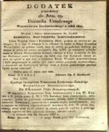 Dziennik Urzędowy Województwa Sandomierskiego, 1827, nr 29, dod. I