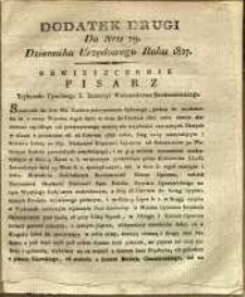 Dziennik Urzędowy Województwa Sandomierskiego, 1827, nr 29, dod. II