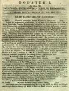 Dziennik Urzędowy Gubernii Radomskiej, 1853, nr 28, dod. I