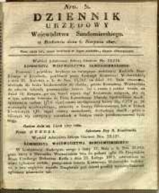 Dziennik Urzędowy Województwa Sandomierskiego, 1827, nr 31