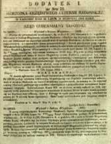 Dziennik Urzędowy Gubernii Radomskiej, 1853, nr 32, dod. I