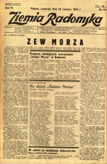 Ziemia Radomska, 1933, R. 6, nr 146