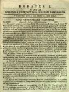 Dziennik Urzędowy Gubernii Radomskiej, 1853, nr 33, dod. I