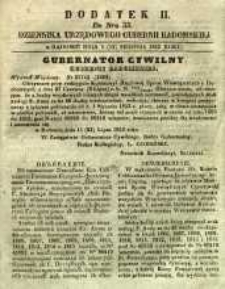 Dziennik Urzędowy Gubernii Radomskiej, 1853, nr 33, dod. II