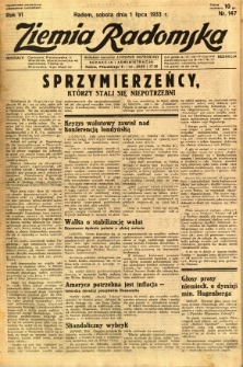Ziemia Radomska, 1933, R. 6, nr 147