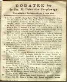 Dziennik Urzędowy Województwa Sandomierskiego, 1827, nr 36, dod. I