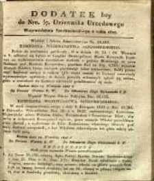 Dziennik Urzędowy Województwa Sandomierskiego, 1827, nr 37, dod. I