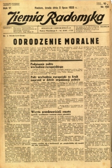 Ziemia Radomska, 1933, R. 6, nr 150