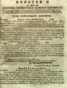 Dziennik Urzędowy Gubernii Radomskiej, 1853, nr 40, dod. II