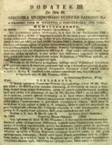 Dziennik Urzędowy Gubernii Radomskiej, 1853, nr 41, dod. III