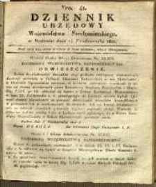 Dziennik Urzędowy Województwa Sandomierskiego, 1827, nr 41