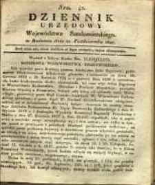 Dziennik Urzędowy Województwa Sandomierskiego, 1827, nr 42