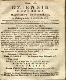 Dziennik Urzędowy Województwa Sandomierskiego, 1827, nr 45