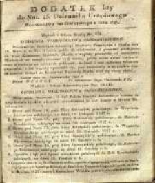 Dziennik Urzędowy Województwa Sandomierskiego, 1827, nr 45, dod. I