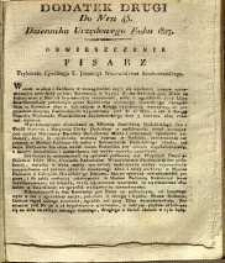 Dziennik Urzędowy Województwa Sandomierskiego, 1827, nr 45, dod. II