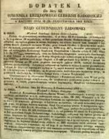 Dziennik Urzędowy Gubernii Radomskiej, 1853, nr 43, dod. I