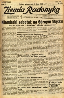 Ziemia Radomska, 1933, R. 6, nr 155