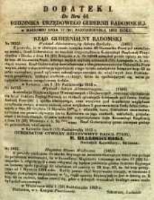 Dziennik Urzędowy Gubernii Radomskiej, 1853, nr 44, dod. I