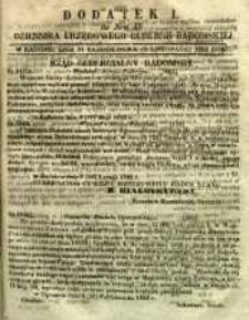 Dziennik Urzędowy Gubernii Radomskiej, 1853, nr 45, dod. I