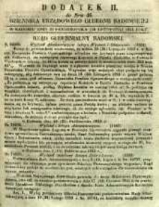 Dziennik Urzędowy Gubernii Radomskiej, 1853, nr 46, dod. II