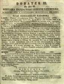 Dziennik Urzędowy Gubernii Radomskiej, 1853, nr 46, dod. III