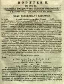 Dziennik Urzędowy Gubernii Radomskiej, 1853, nr 47, dod. II